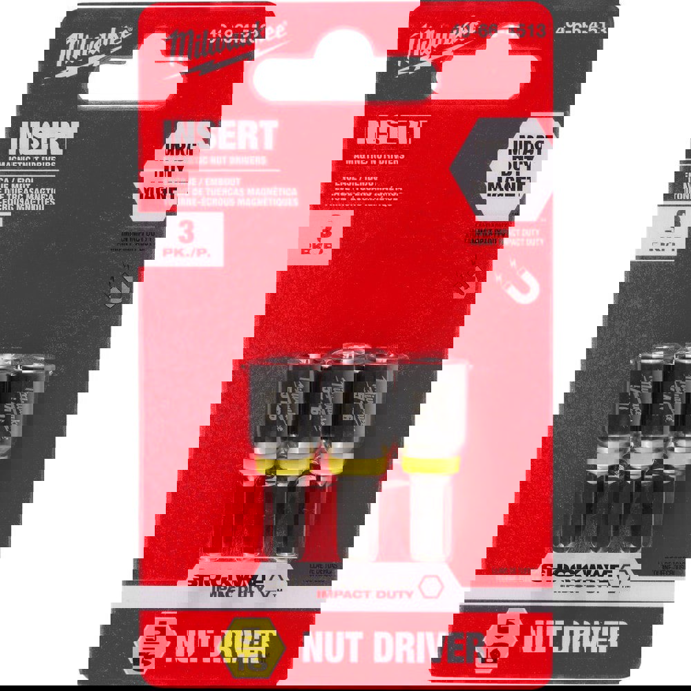 Power & Impact Screwdriver Bit Sets; Bit Type: Impact Nut Driver ; Point Type: Hex ; Drive Size: 5/16 ; Overall Length (Inch): 1-3/8 ; Hex Size Range (Inch): 1/4 ; Blade Width: 1/4